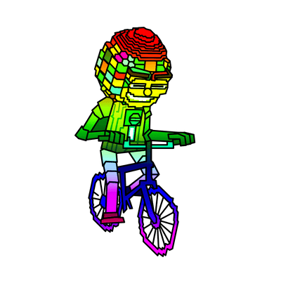 Rainbow Chicleteira Bicicleteira
